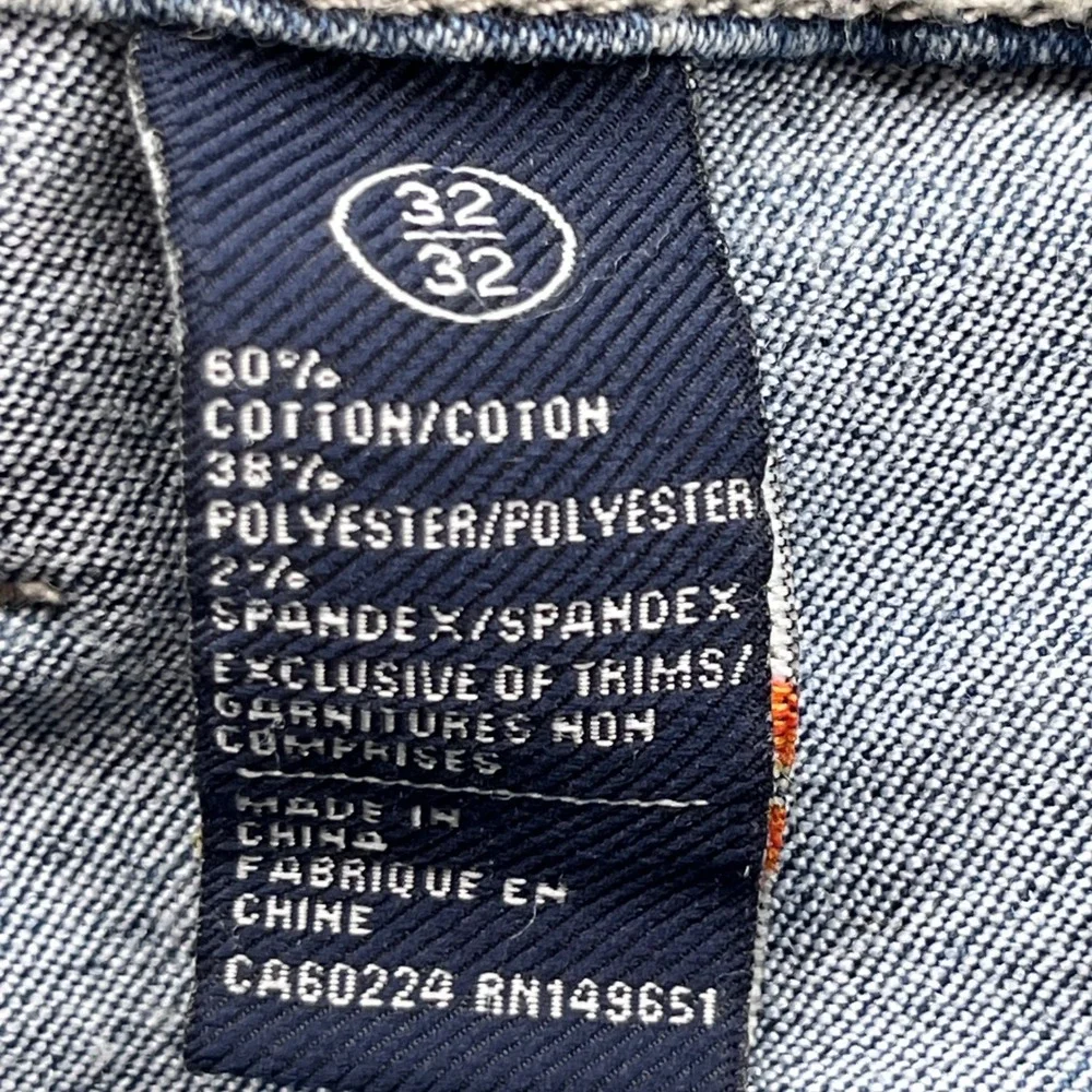 Buffalo David Bitton Evan-x Basic Slim Stretch Jeans Blue Acid Wash 32x32 Mens